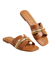 Bamboo Women's Lux Day Out Sandal in brown - women's sandal