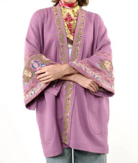 Aratta - Embellished French Terry Kimono