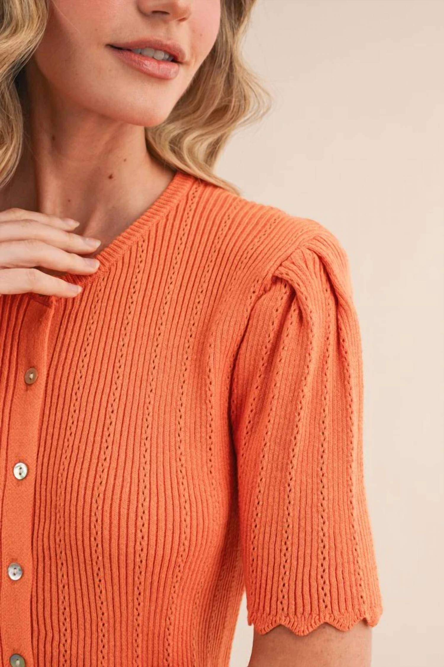 &Merci - The Ivy Pointelle Knit Cardigan