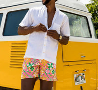 Kenny Flowers - The Casa Blanca Short Sleeve Linen Shirt
