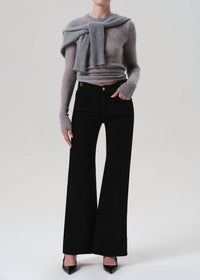 Citizens of Humanity Kimberly High Rise Flare Jeans With Horsebit in rich black - women's jeans