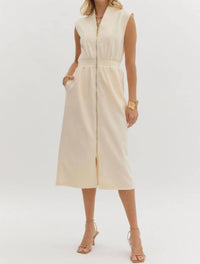 Entro - Monica Zip Up Midi Dress