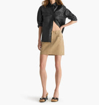 Atm - Cotton Twill Pencil Skirt