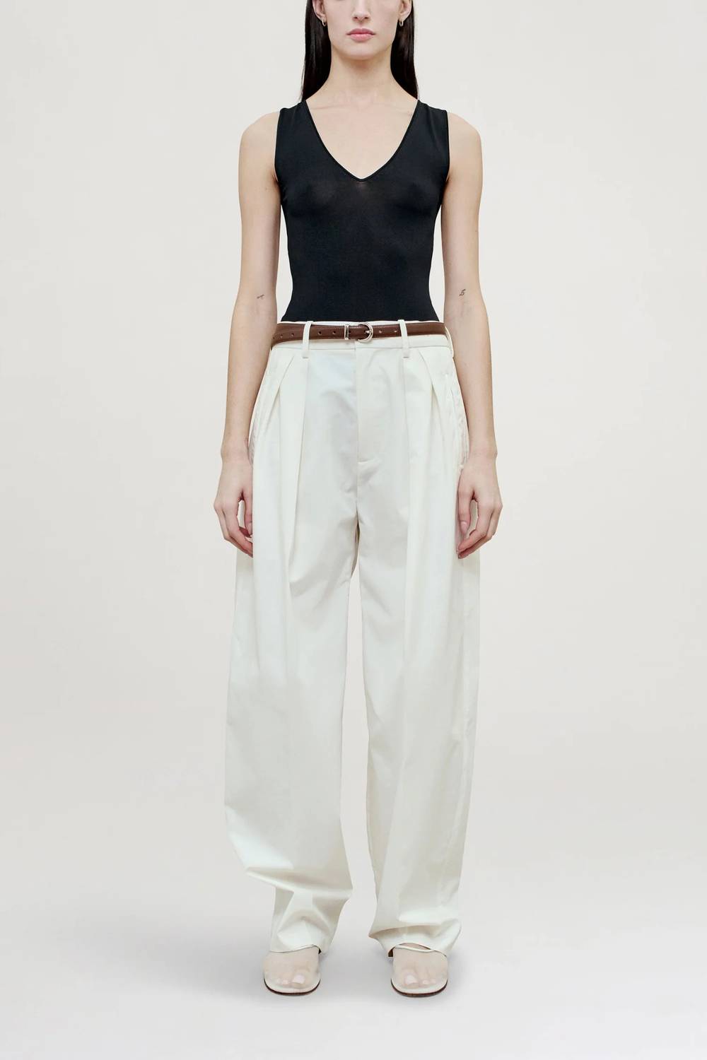 Kallmeyer - Joel Pleated Starched Poplin Trouser