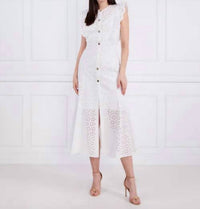 Pinko - Admirable Cotton Embroidery Dress