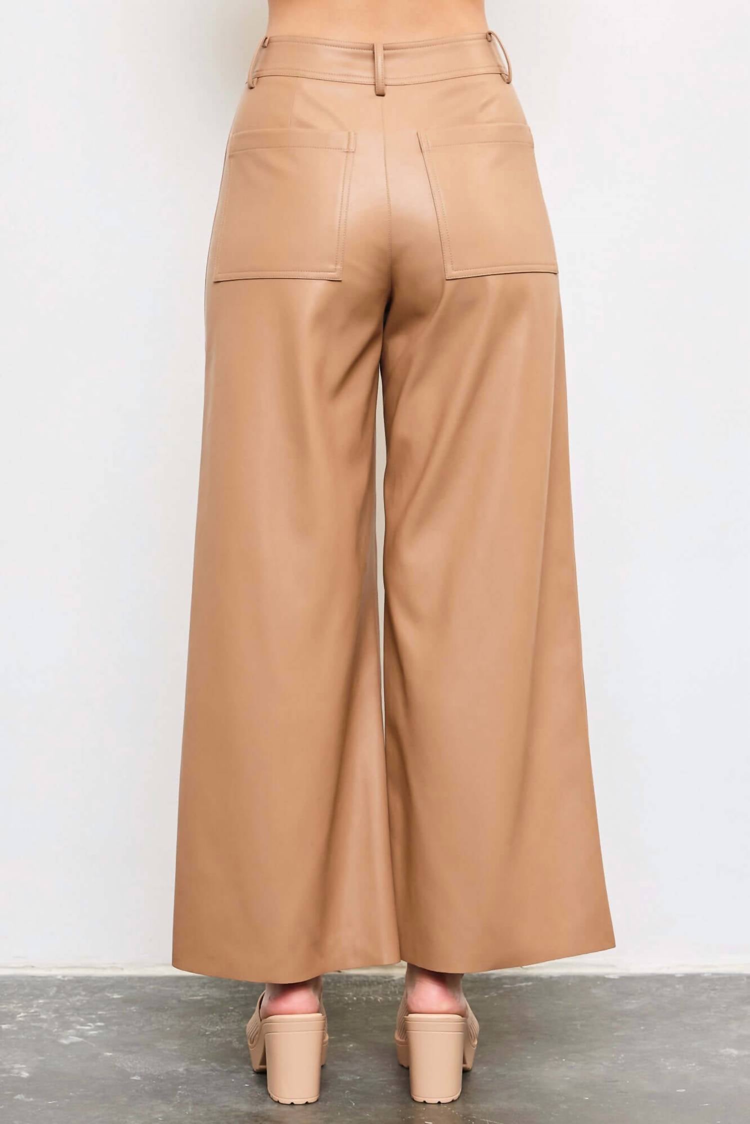 Mustard Seed - Paula High Waisted Leather Pants
