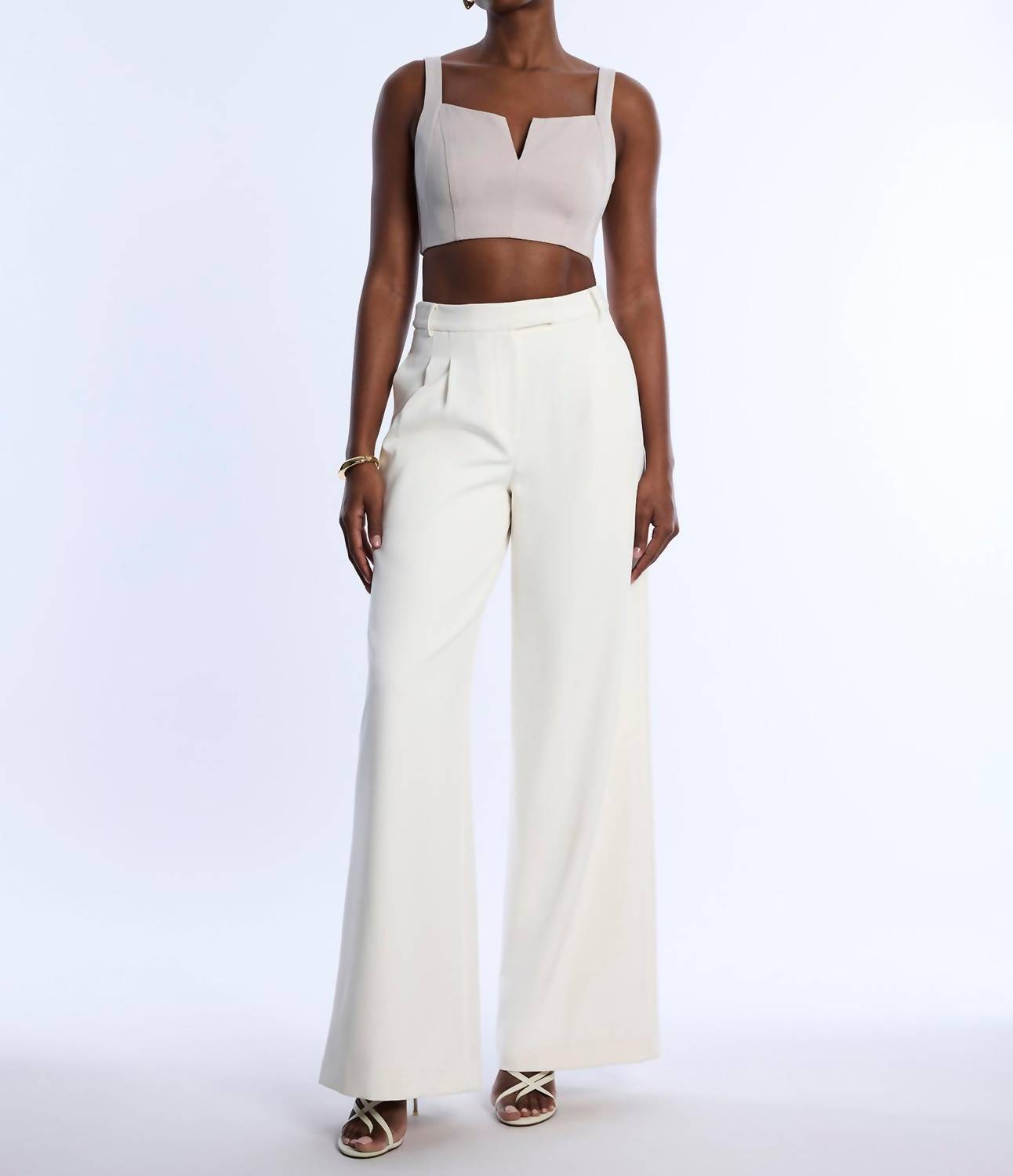 Bcbgmaxazria - Women's Pleat Front Wide Leg Pant