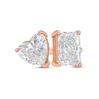 Diana M Jewels - Women's Radiant & Heart Lab-Grown Diamond Fashion Ring (15.00 Ct) - Grand