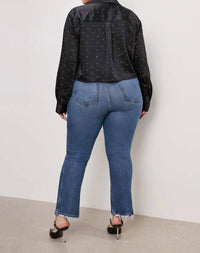 Good American - Curve High Rise Straight Jeans
