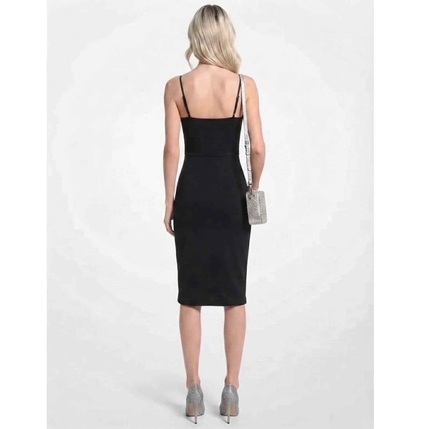 Lush - Spaghetti Strap Tulip Hem Midi Dress