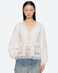 Sea - Sofia Embroidery Long-sleeve Blouse