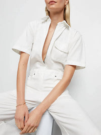 Rivet Utility - Pre-loved Girlfriend Denim Jumpsuit
