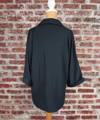 Multiples - Women's Turn Up Cuff 3/4 Sleeve Shirt