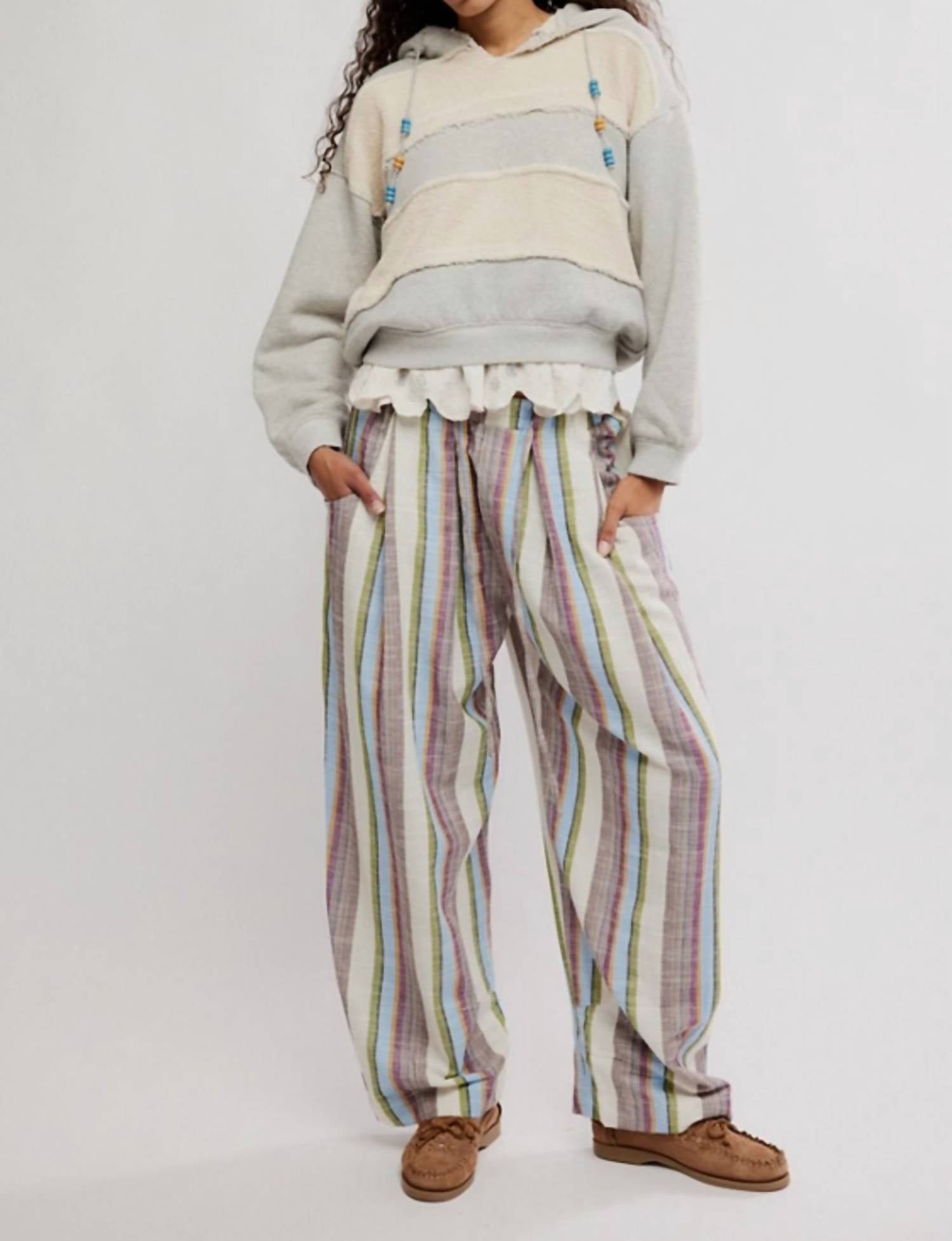 Free People - Chambers Laid Back Stripe Pull-on Pants