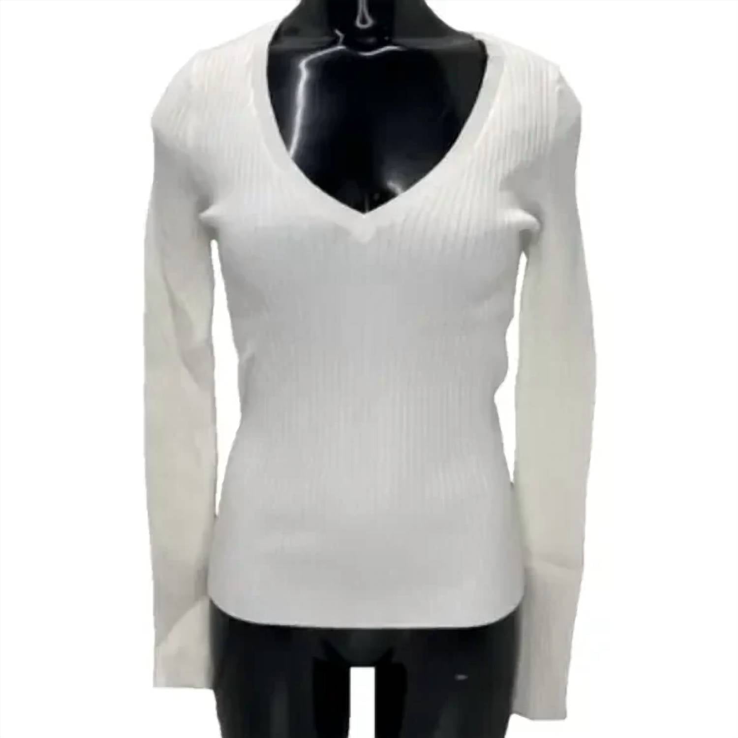 The Kooples - Women's Rib Knit V-neck Sweater