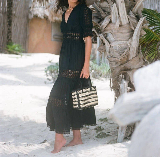 Elan - Maxi Crochet Tier Dress