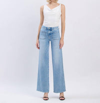 Flying Monkey - Monica High Rise Wide Leg Jeans