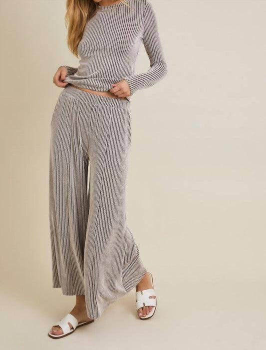 Gilli - Striped Wide Leg Pant Set