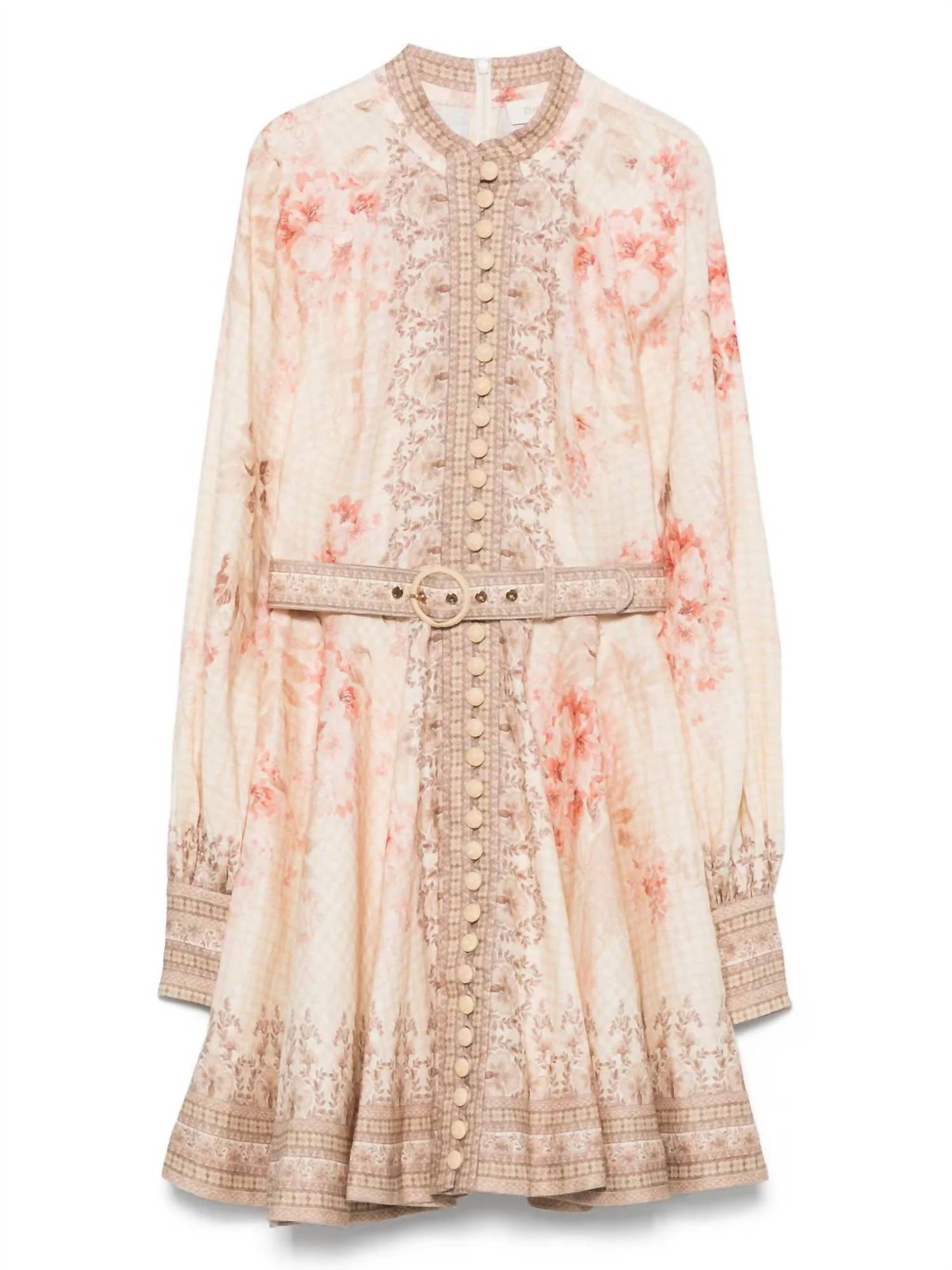 Zimmermann - Illuminate Buttoned Mini Dress