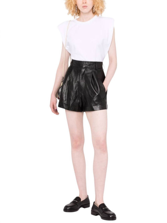 Manokhi - Jett Leather Short