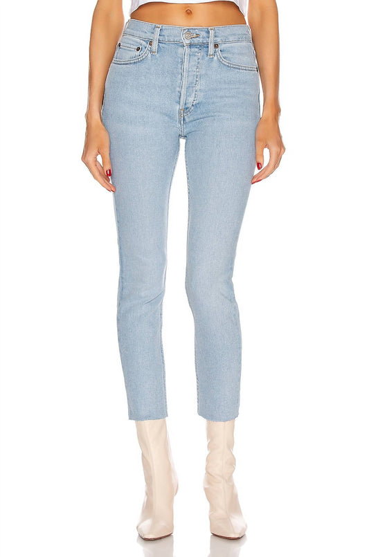 Re/Done - 90S HIGH RISE ANKLE CROP JEANS