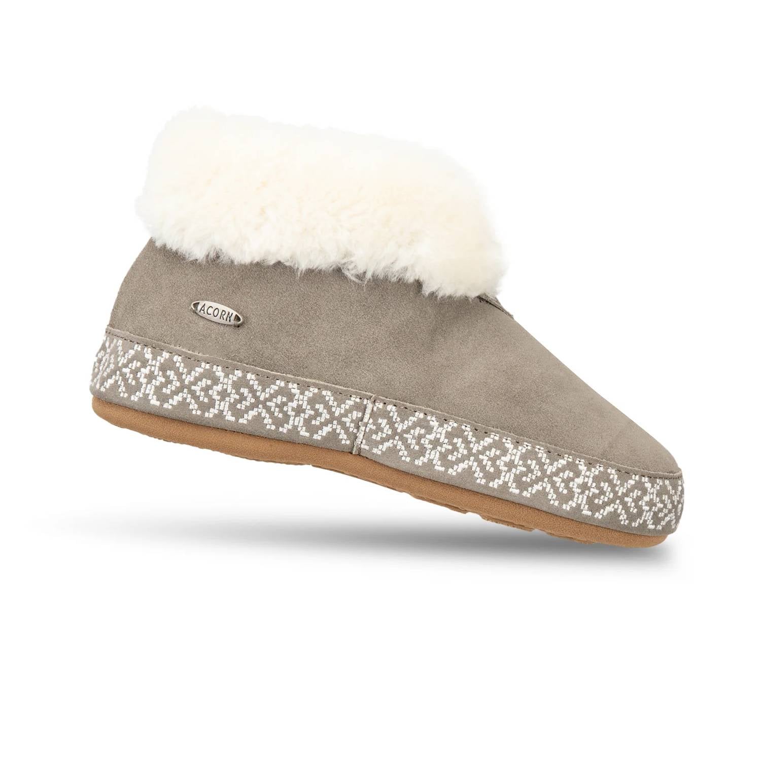 Acorn Women's Greta Bootie in mineral - women's shoe - detail view