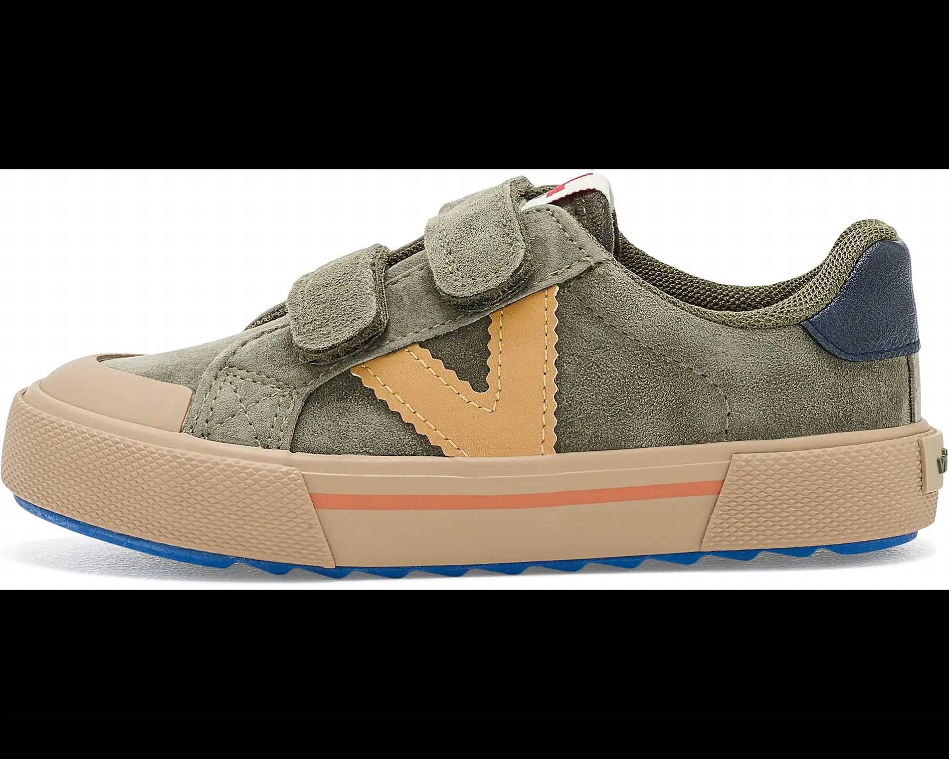 Victoria - Kid's Tribu Wide Fit Split Leather & Contrast Sneakers