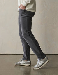 The Normal Brand Comfort Slim Terry Pants in steel - women's pants - alternate view