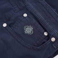 Luigi Borrelli Napoli - Men's Slim-fit Cotton Linen Jeans