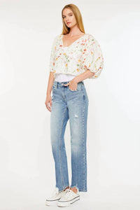 Kancan - Renee Mid Rise Straight Jeans