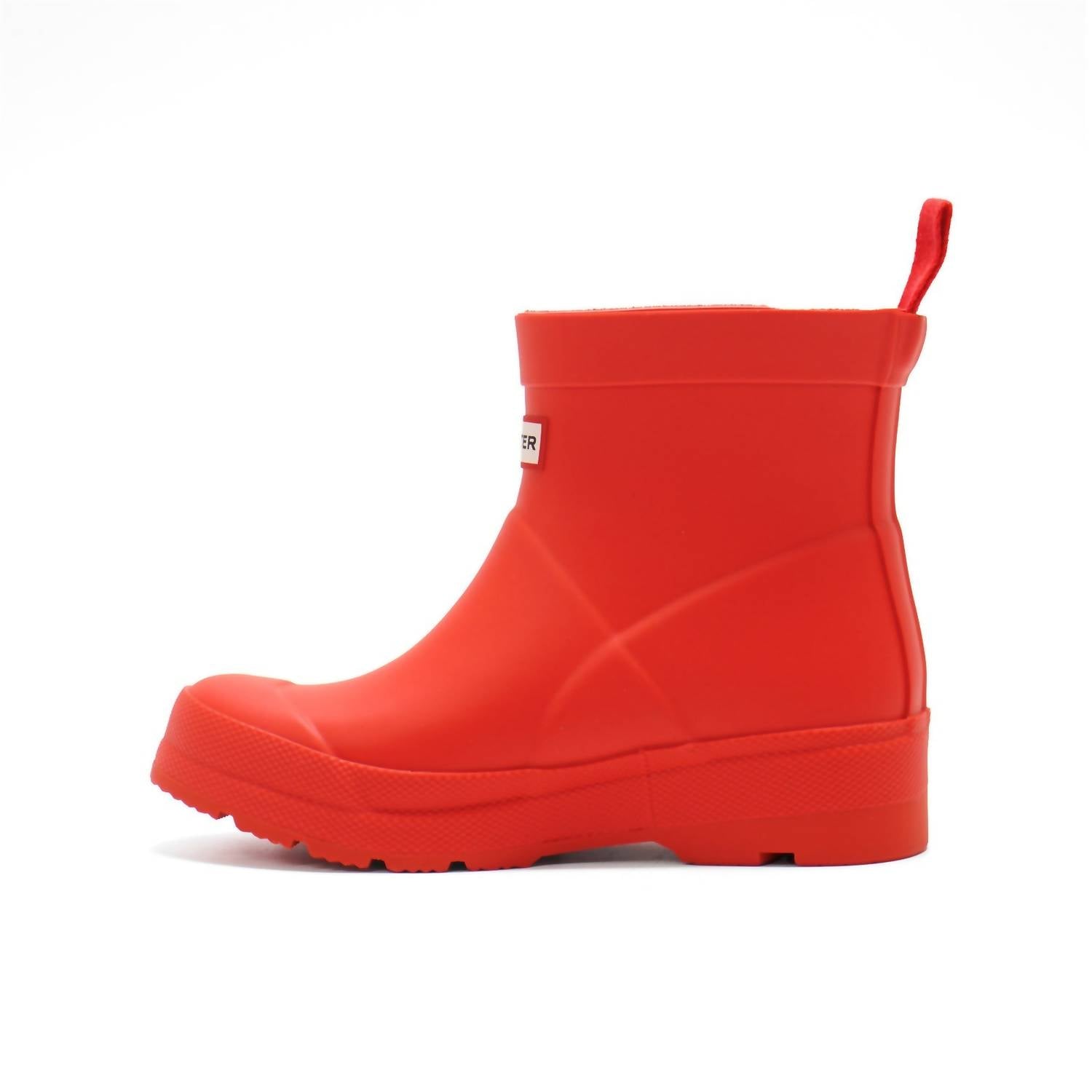 HUNTER Girls Play Rain Boots in logo red - kids' shoe - alternate view