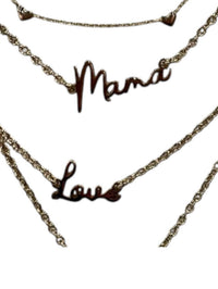 Eklexic - Dainty Script Mama Necklace