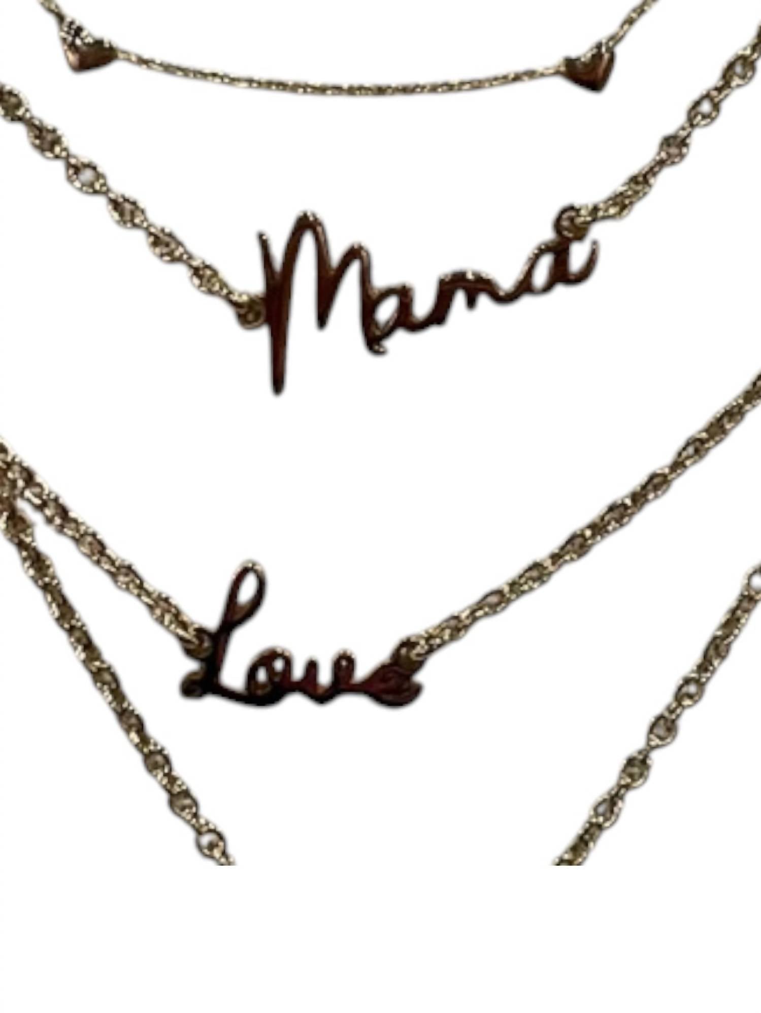 Eklexic - Dainty Script Mama Necklace