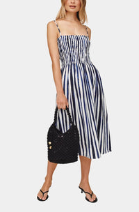 Bella Dahl - Smocked Midi Linen Dress