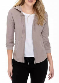 Calvin Klein - Premium Performance Rouched Long Sleeve Zip Up Hoodie