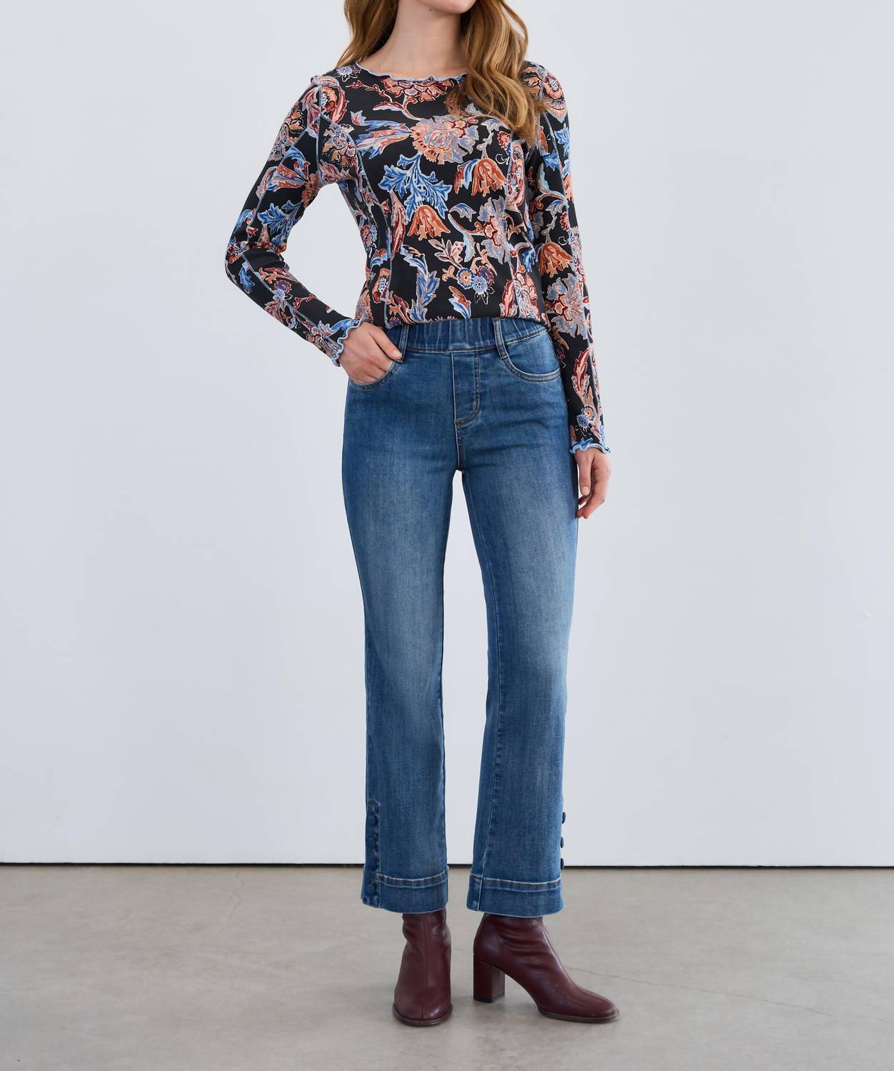 Fdj - Pull-on Boot Ankle Denim Jean