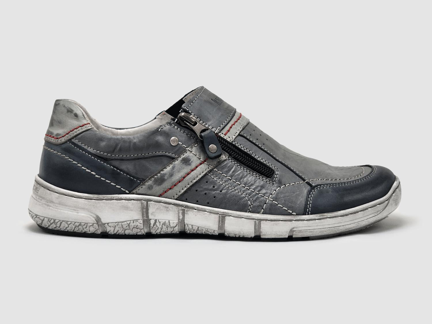 Kcr Group - Men's Everyday Zip-up Slip-on Leather Shoes