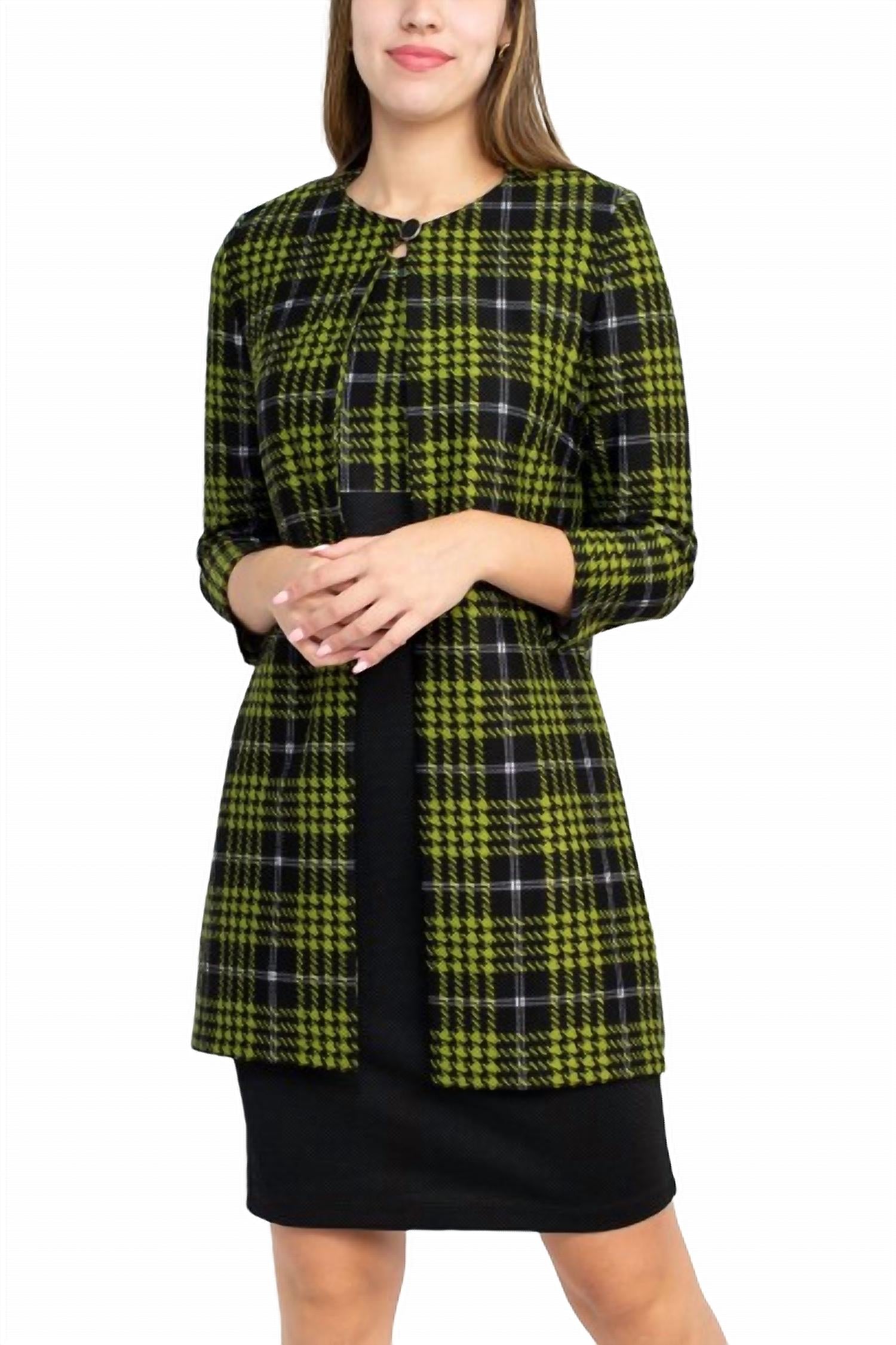 Danny & Nicole - Scoop Neck Sleeveless Knit Dress With Matching Jacket Set