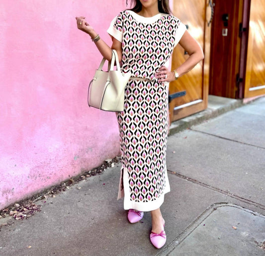 Thml - Geometric Fall Midi Skirt