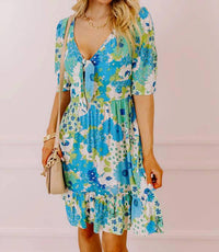 Lovestitch - Buzz Of The Town Floral Babydoll Dress