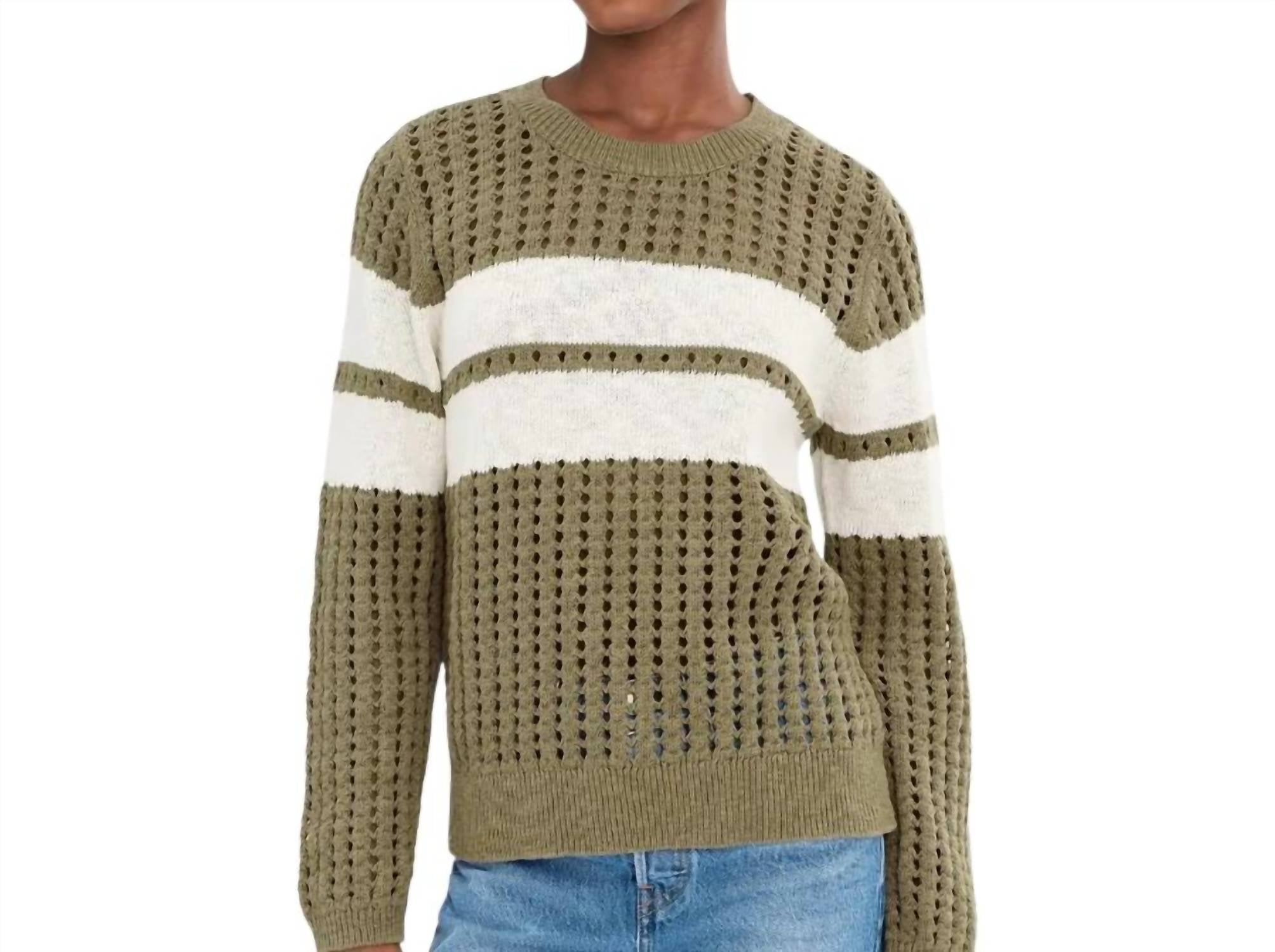 Sanctuary - Sporty Openwork Popover Sweater
