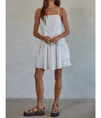 By Together - Square Neck Pocket Mini Dress