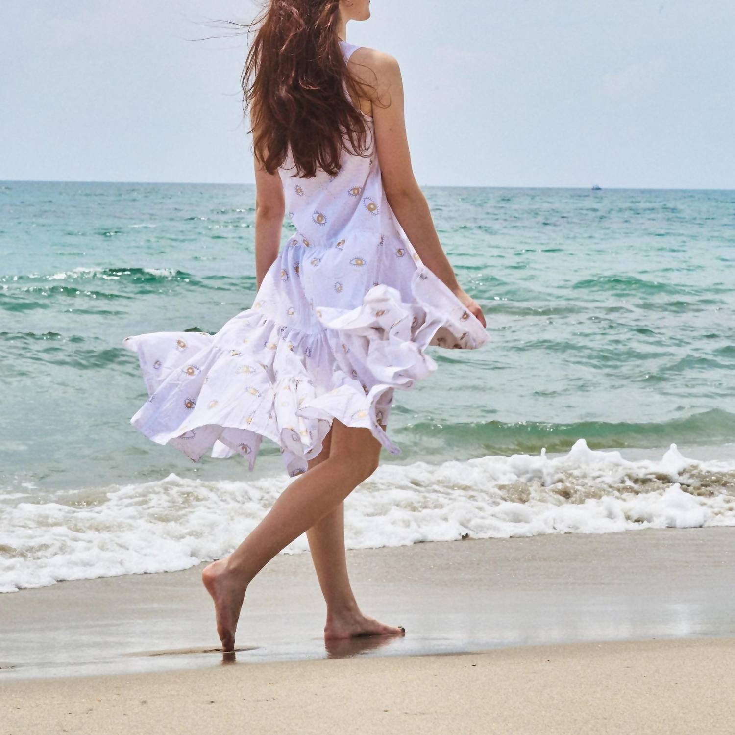 Pick Happy - Women's Relax Long Dress With Tassels