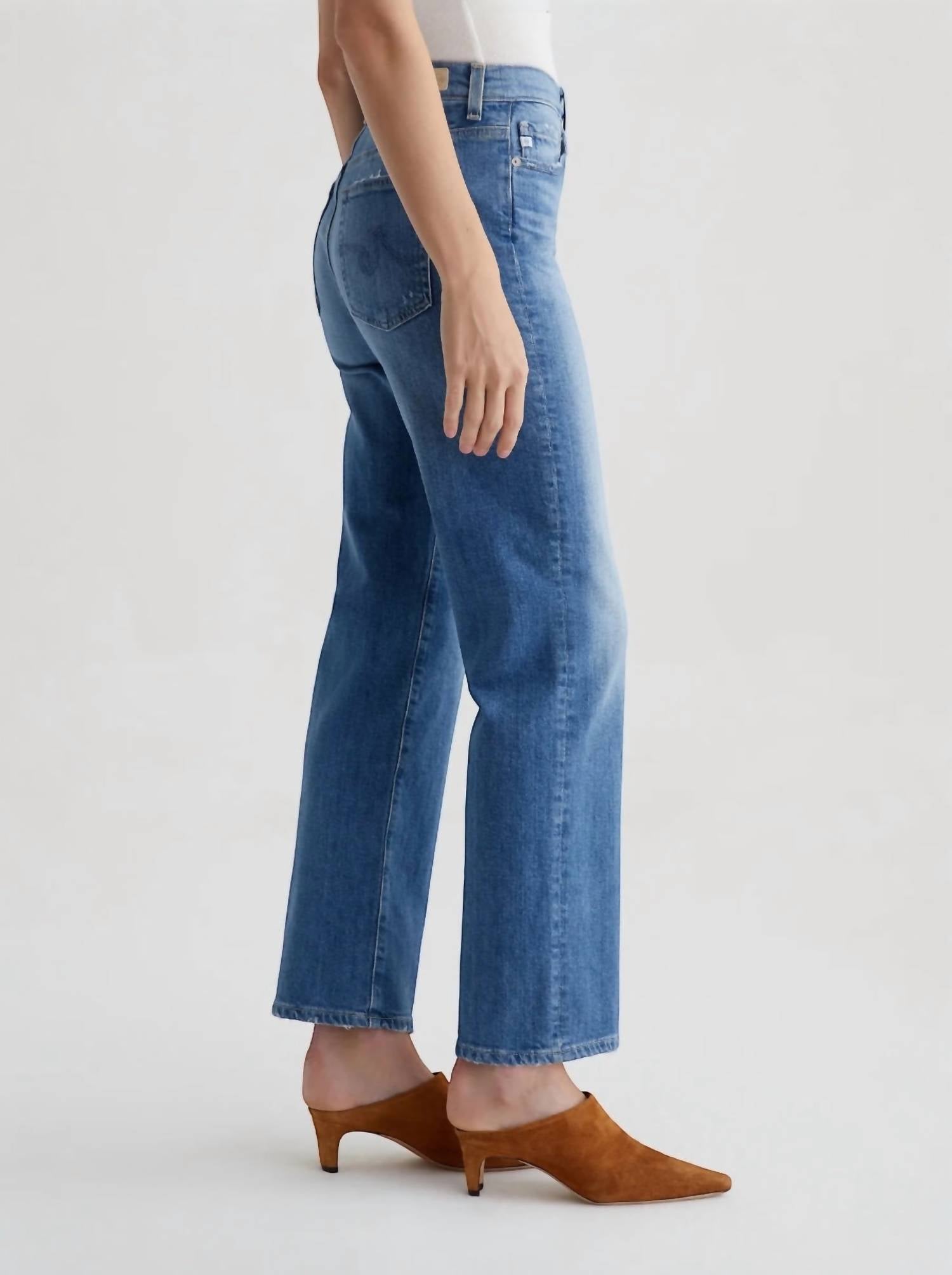 Ag Jeans - Brinley Mid Rise Straight Leg Jeans