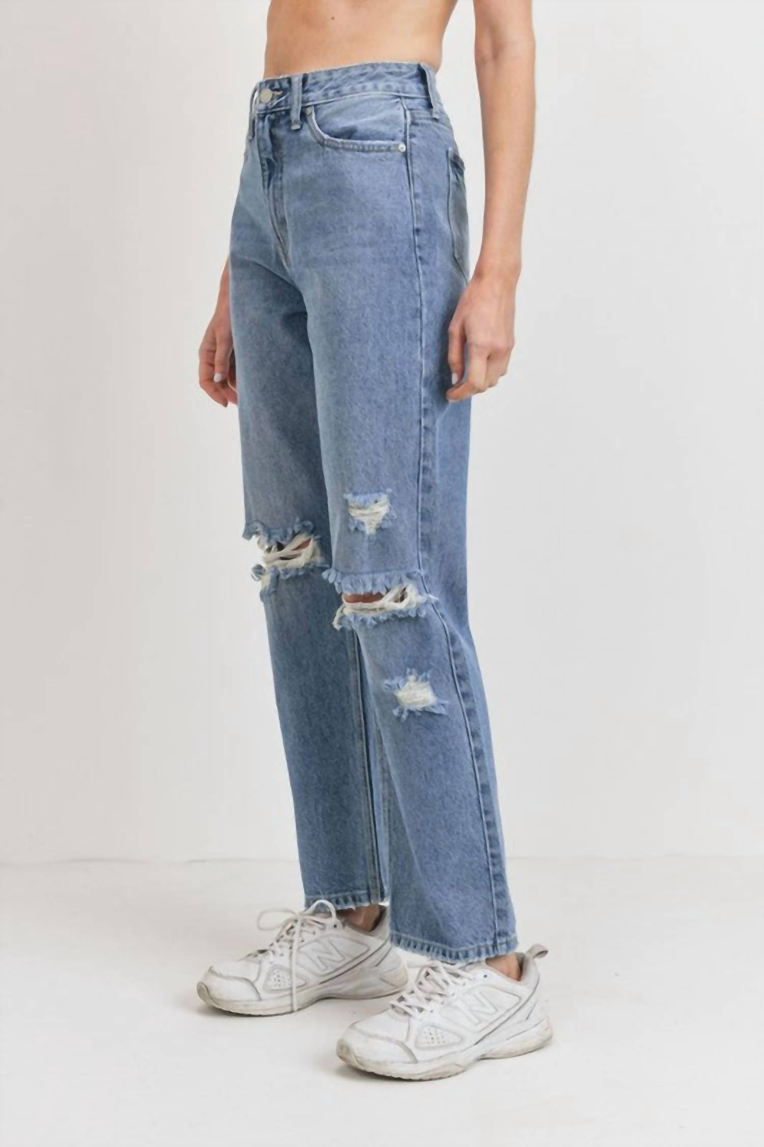 J Brand - High Rise Straight Cropped Jeans