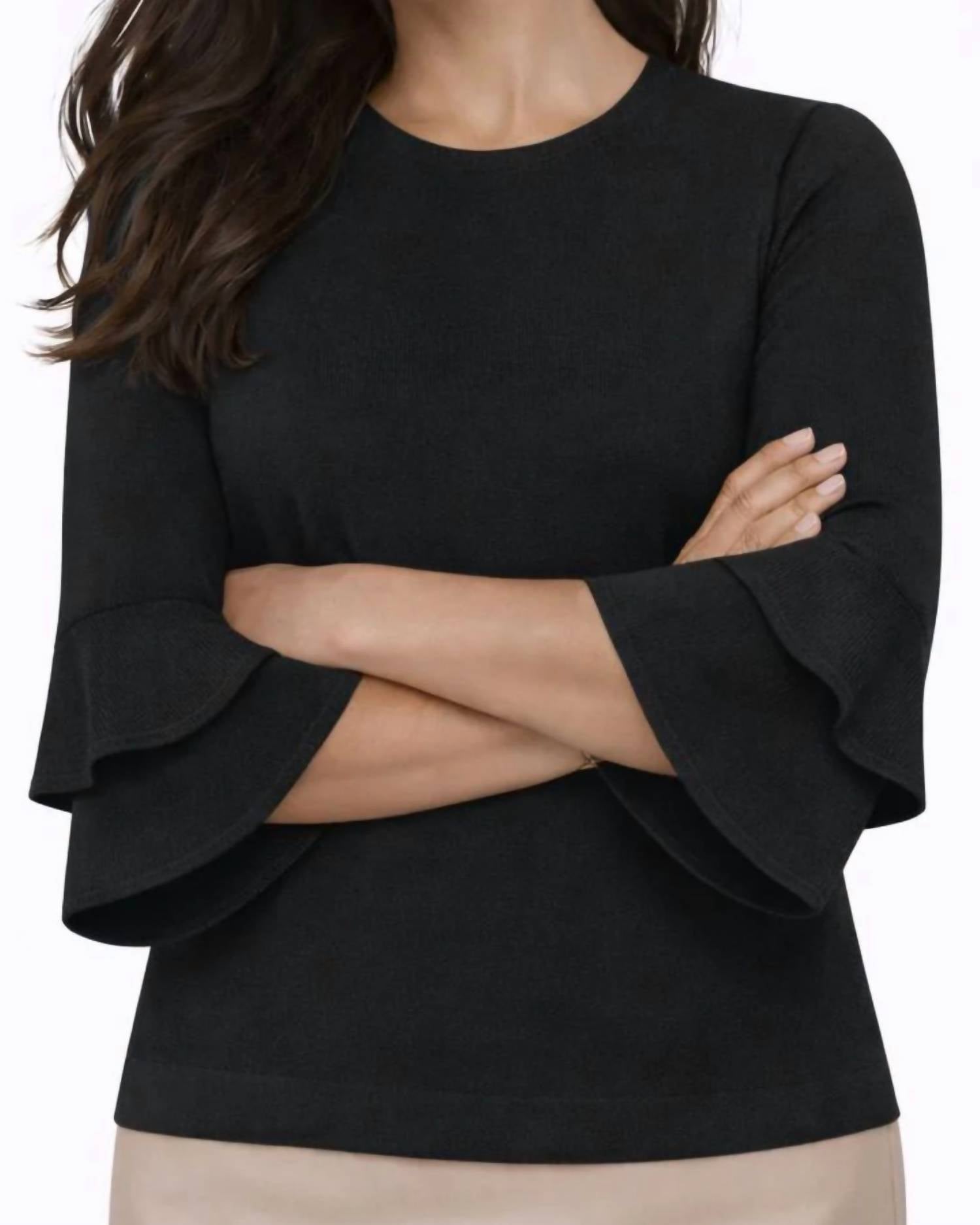 J'Envie/Eli - Sola Flounce Sleeve Top