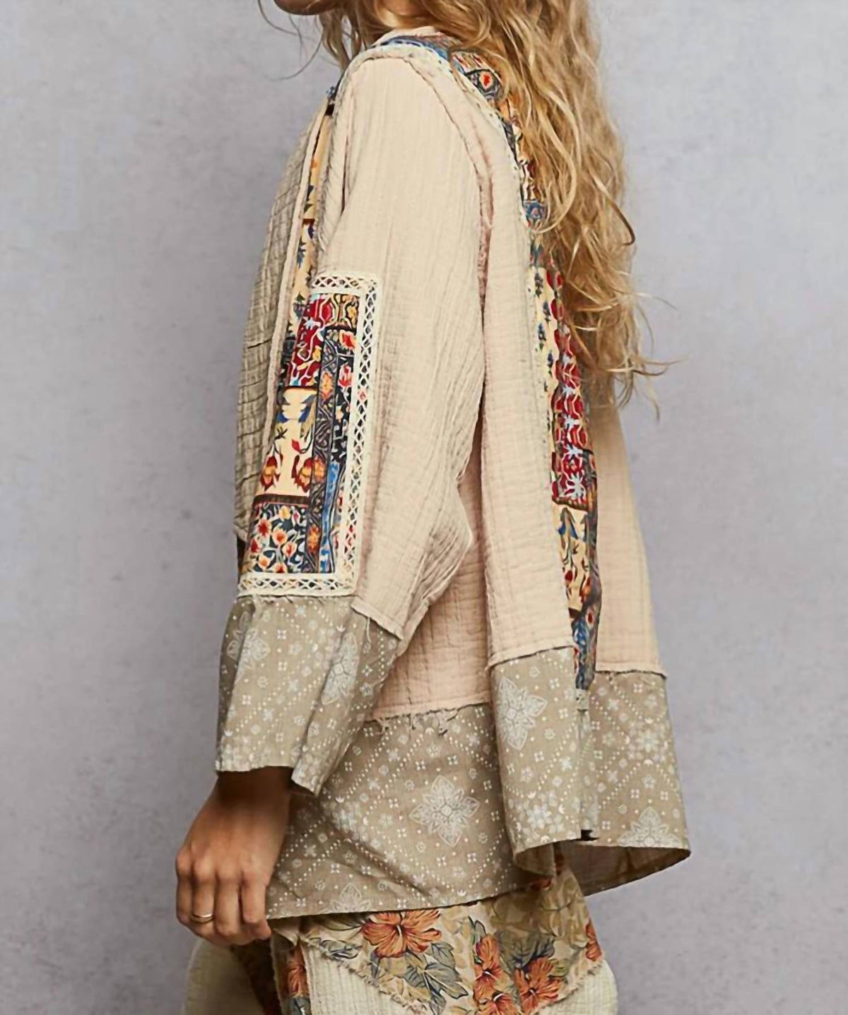 Pol - Boho Collared Open Cardigan