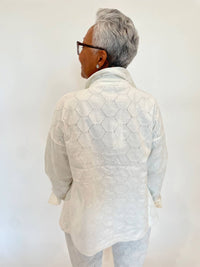 Leo Ugo - Eyelet Lace Jacket With Pocket