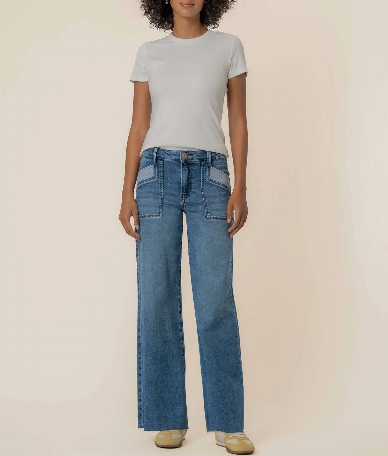 Kut From The Kloth - Maya Front Pocket Raw Hem Jeans