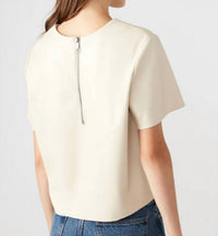 STEVE MADDEN Ezra Top in bone - women's t-shirt - alternate view